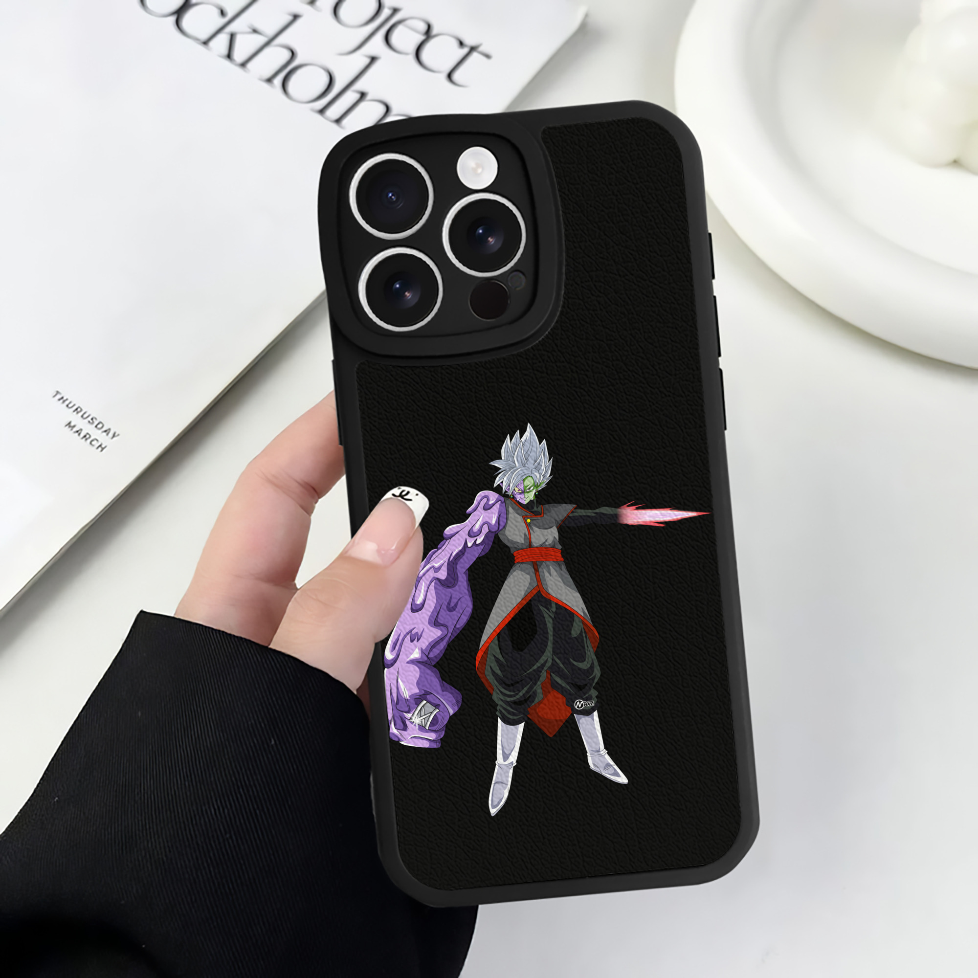 （画像用） ドラゴンボール DRAGON BALL 【iPhone 16シリーズ対応】シリコンスマホケース（レザー調） 材質：シリコン